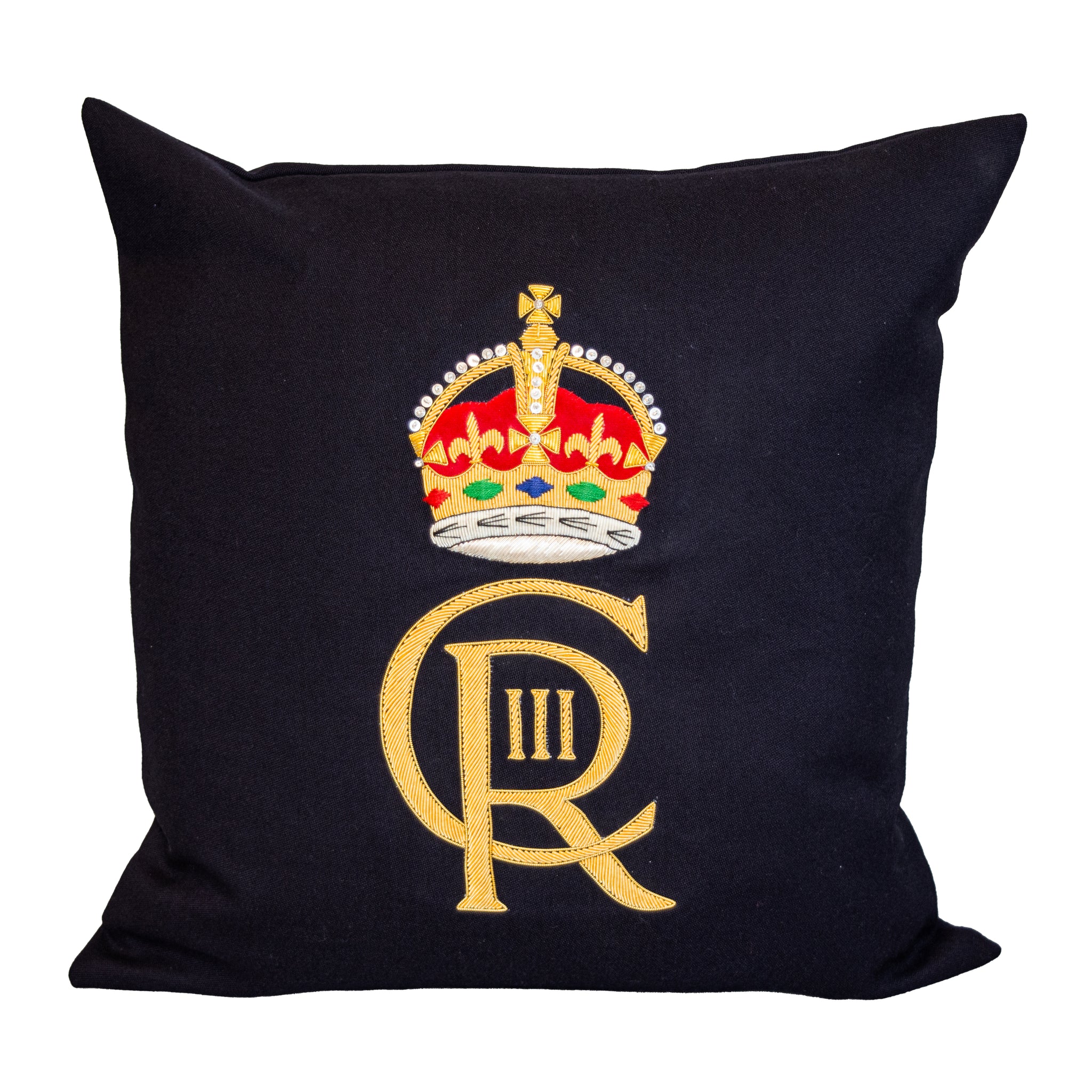 CIIIR Cypher (King's Crown) Hand Embroidered Cushion Cover