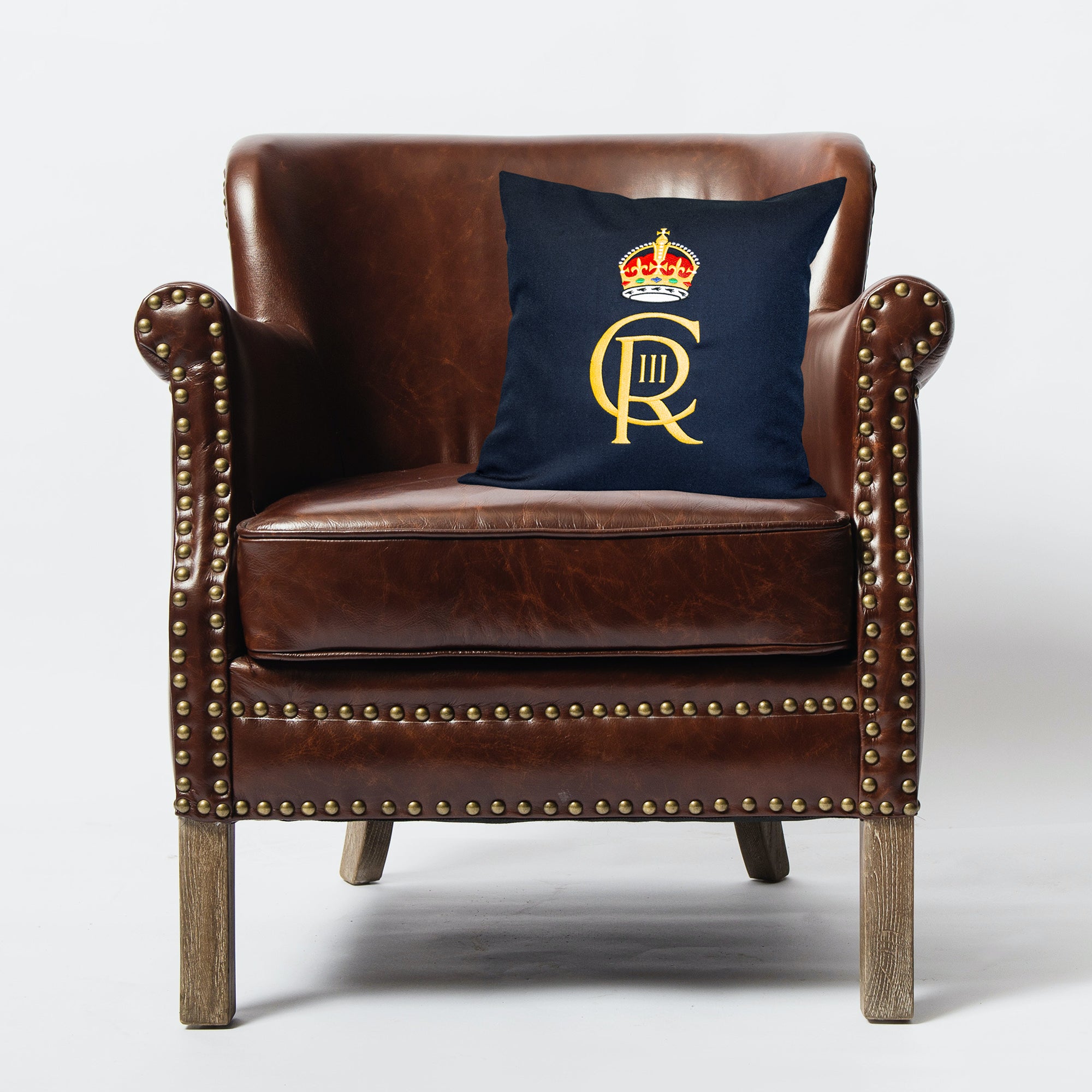 CIIIR Cypher (King's Crown) Machine Embroidered Cushion Cover