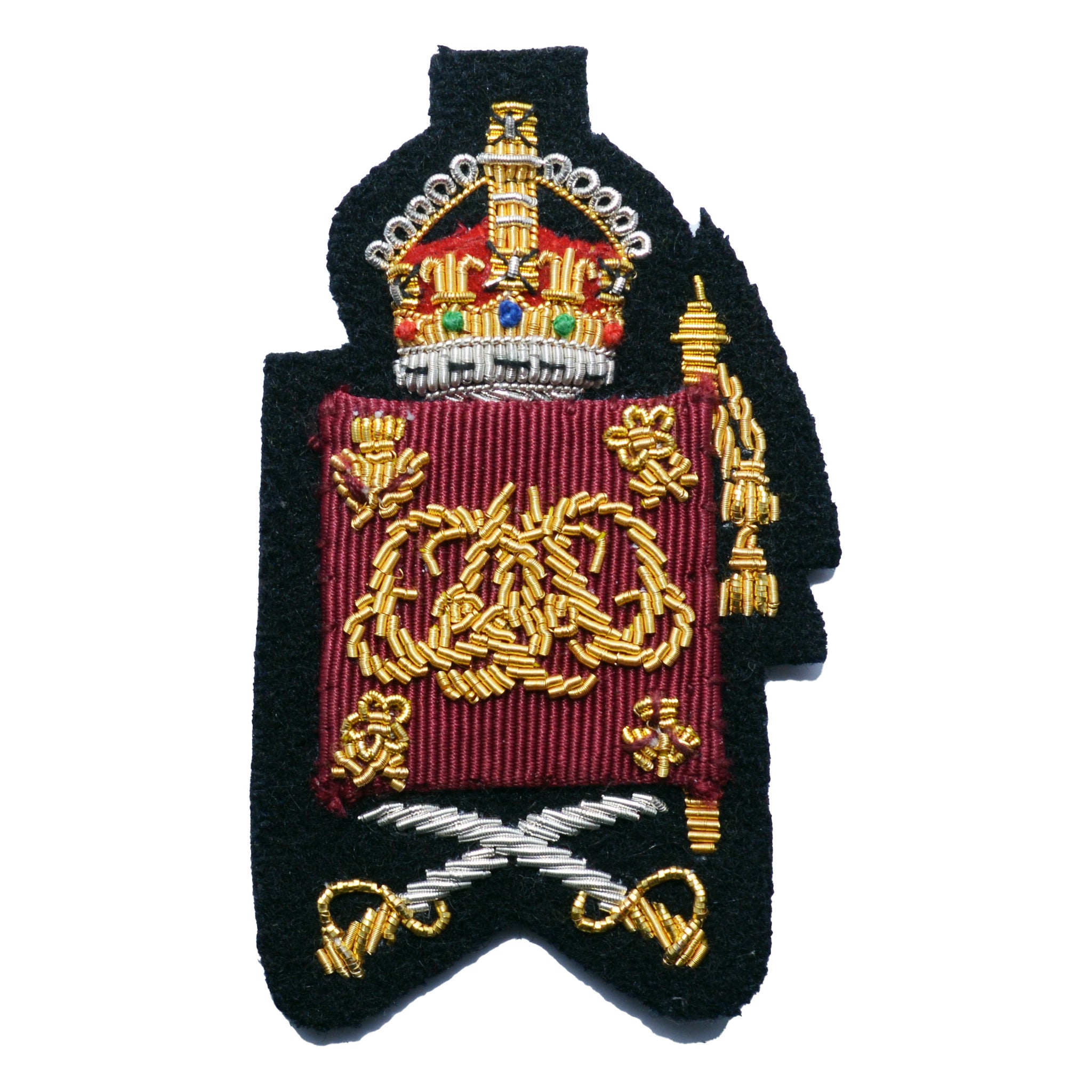 (King's Crown) Colour Sergeants and Company Quartermaster Sergeants Small Colours Rank Badge Grenadier Guards British Army