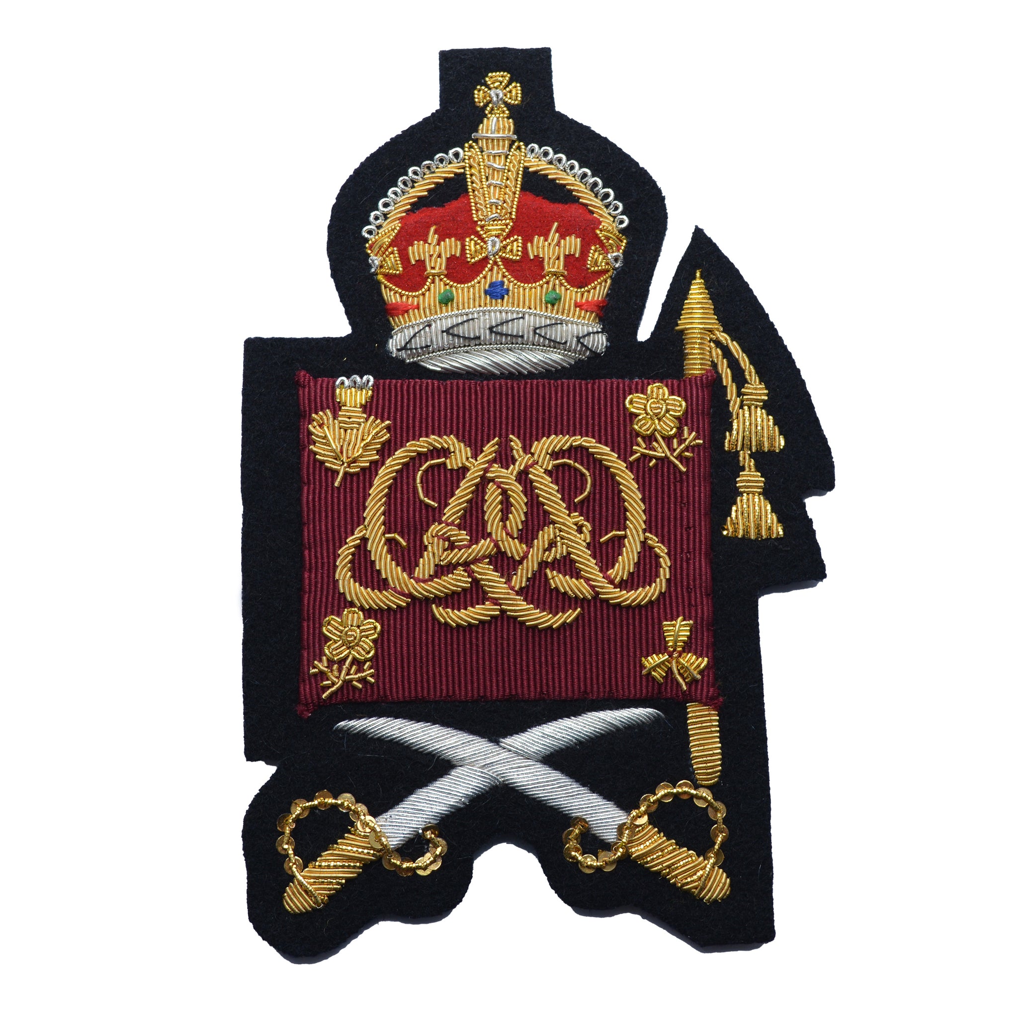 (King's Crown) Colour Sergeants and Company Quartermaster Sergeants Rank Household Division Grenadier Guards British Army Badge