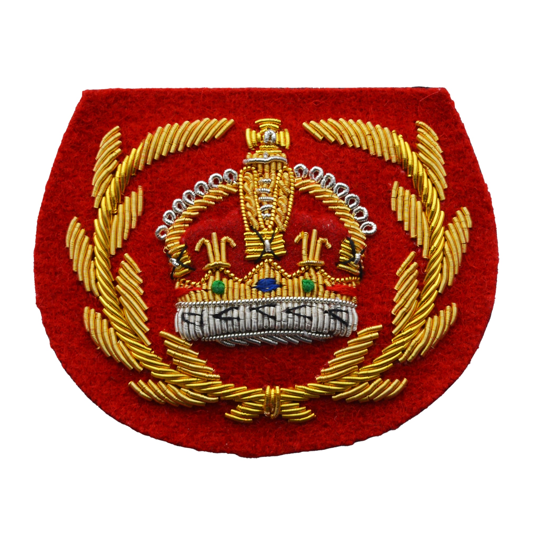 (Kings Crown) Warrant Officer Class 2 (WO2) Crown and Wreath Rank Badge Life Guards Household Cavalry Infantry British Army Badge