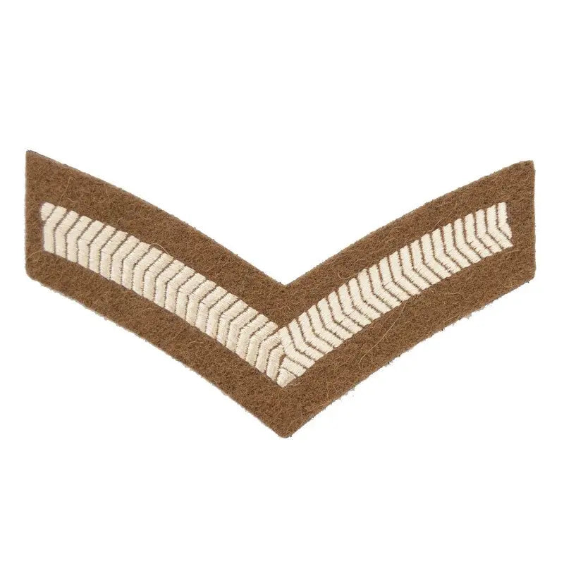 1 Bar Chevron Lance Corporal (LCpl) Small Arms School Corps Service Stripe British Army Badge wyedean