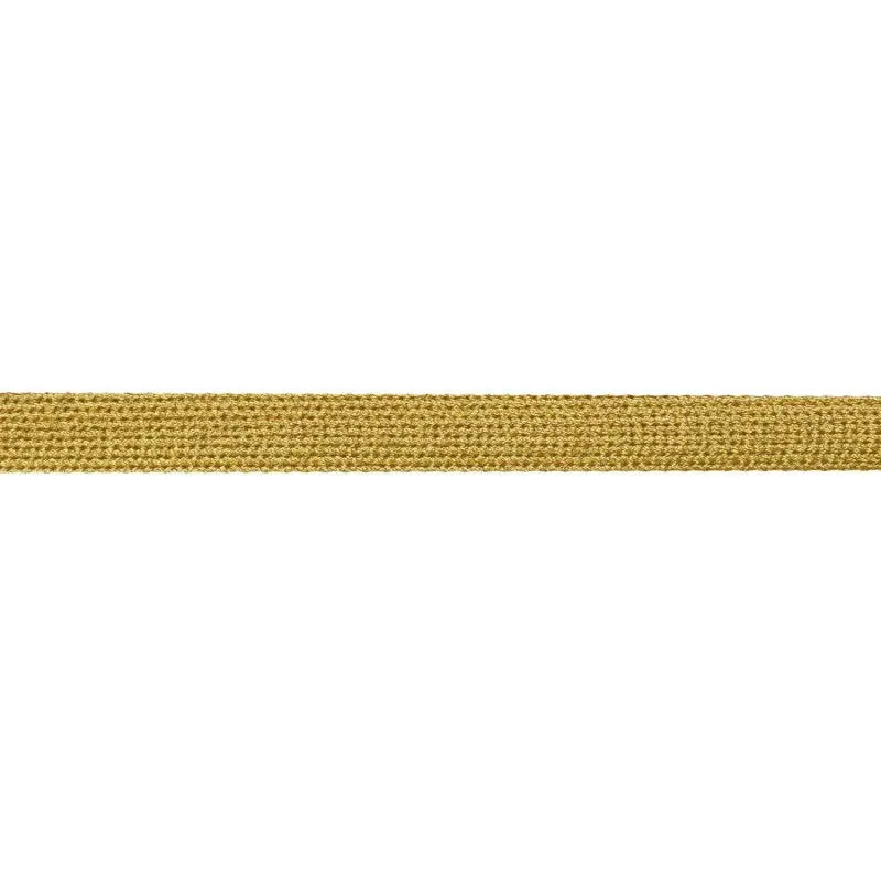 13mm Gold Metallised Polyester Flat Braid wyedean