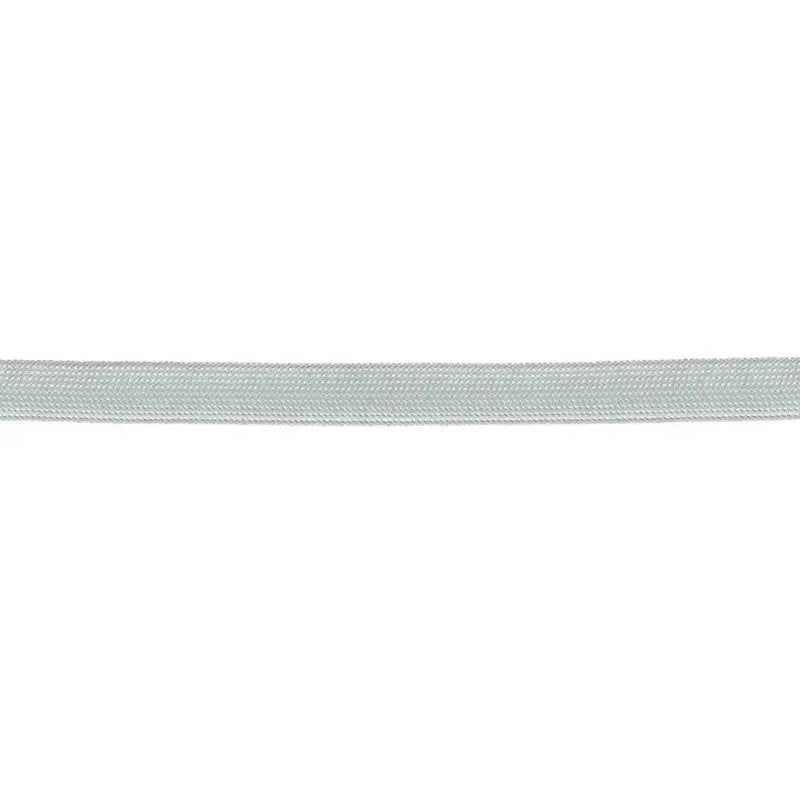 13mm White Viscose Flat Braid wyedean