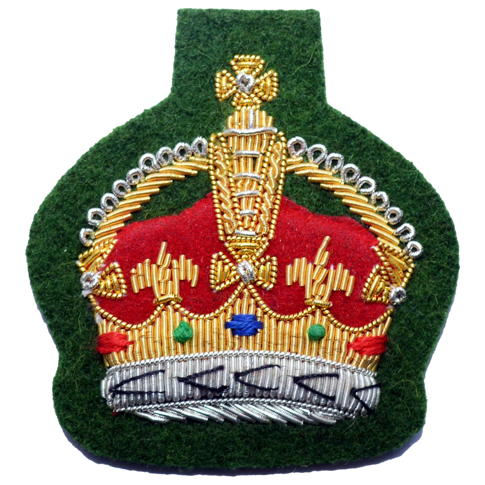 (King's Crown) QMS, CSgt and SSgt NCO's Small Crown Rank Badge Intelligence Corps British Army