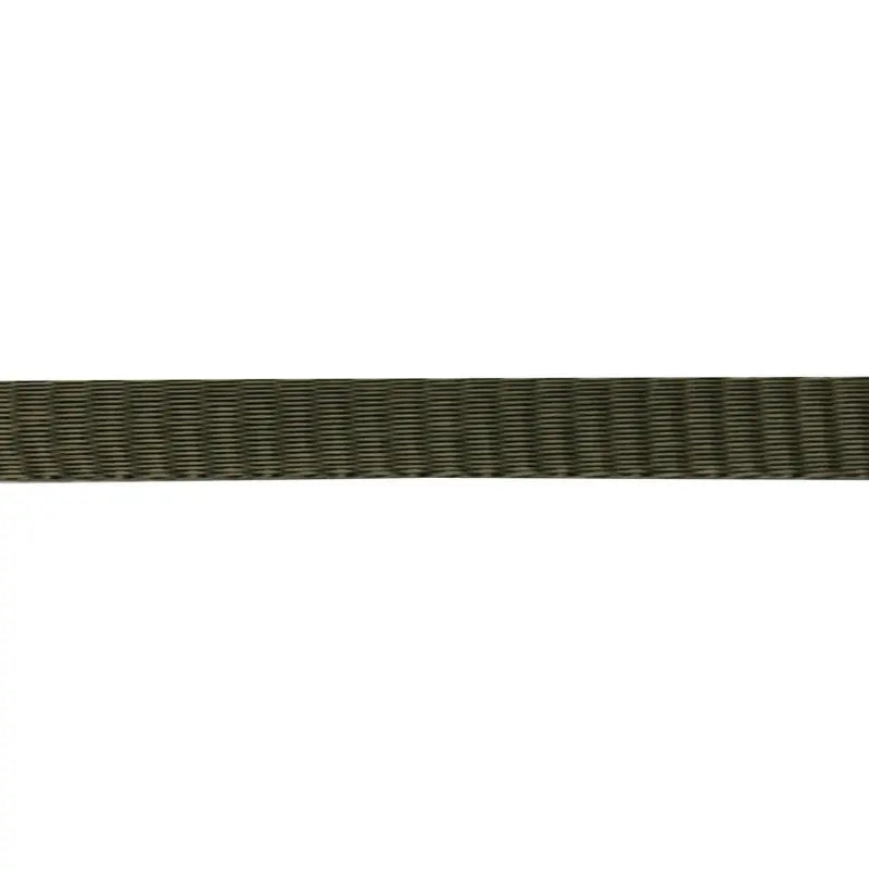 19mm Army Green Polypropylene Self Binding Plain Weave Webbing wyedean