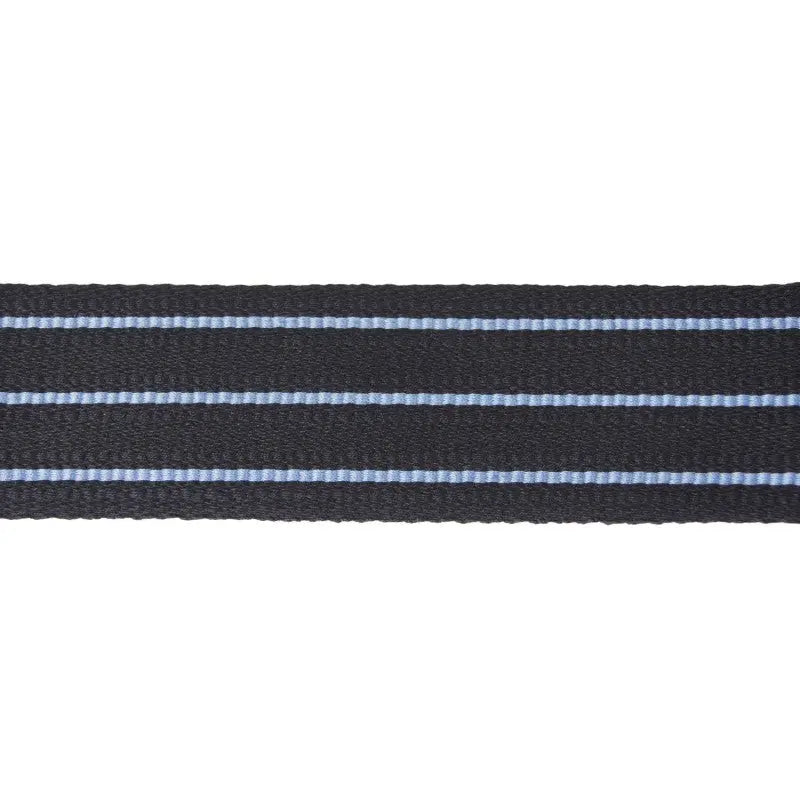 43mm 3 Bar Australian Black/Light Blue Ranking Lace Braid wyedean