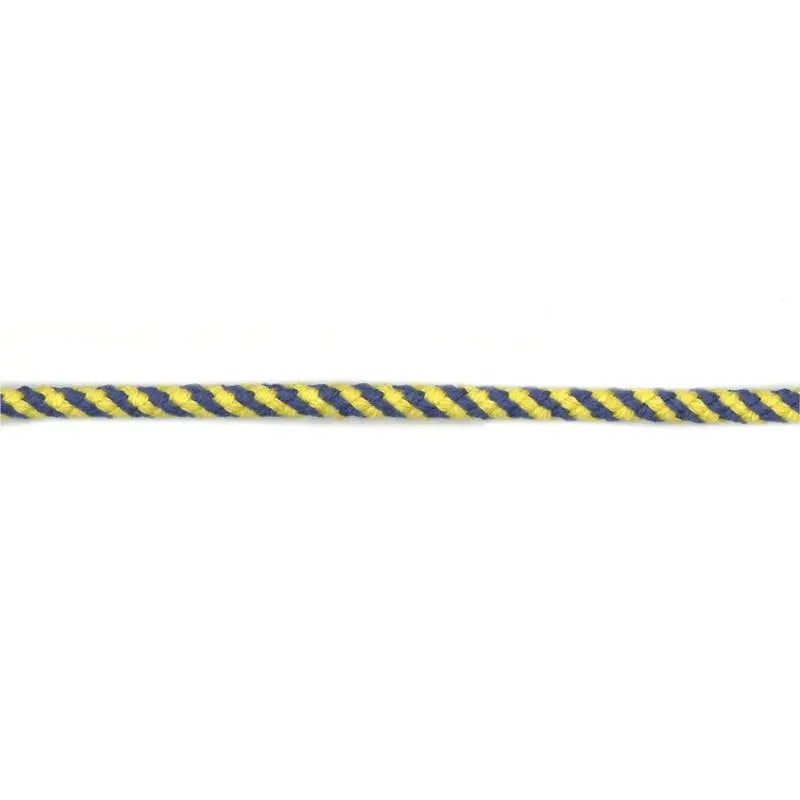 4mm Blue-Yellow Acrylic Braided Cord wyedean