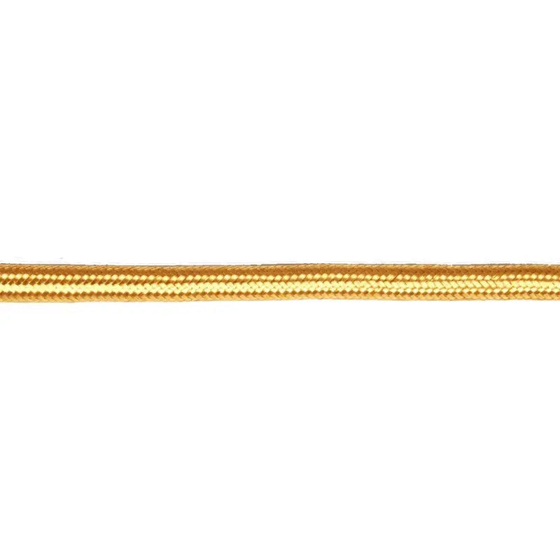 5mm Plain Plait Braided Cord 2% Gold wyedean