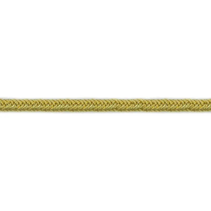 6mm Gold Metallised Polyester Braided Square Cord wyedean