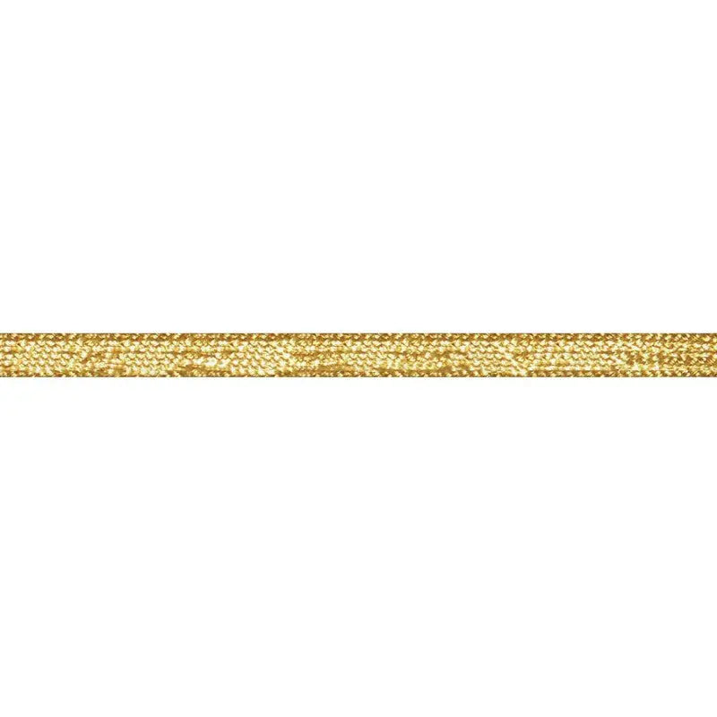 6mm Gold Metallised Polyester Diamond Plait Braided Cord wyedean
