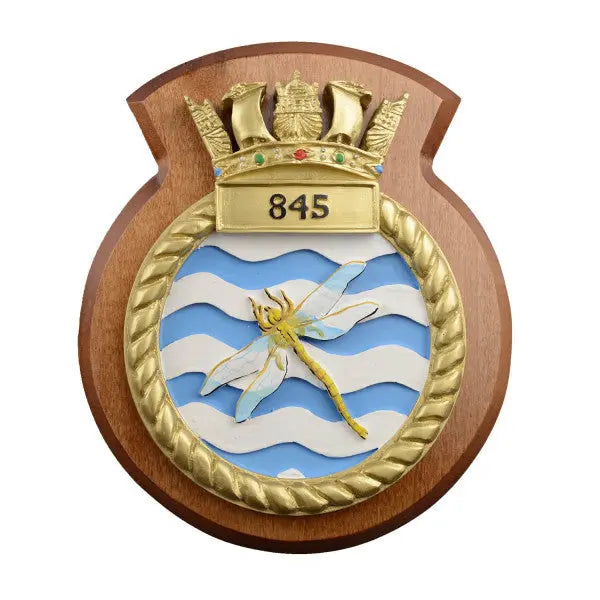 845 NAS 845 Naval Air Squadron Unit Crest / Plaque wyedean