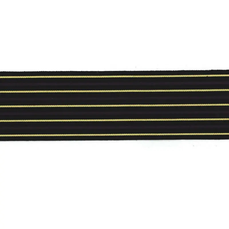 91mm Black, Yellow and Navy Blue Royal Air Force Rank Braid  5 Bar wyedean