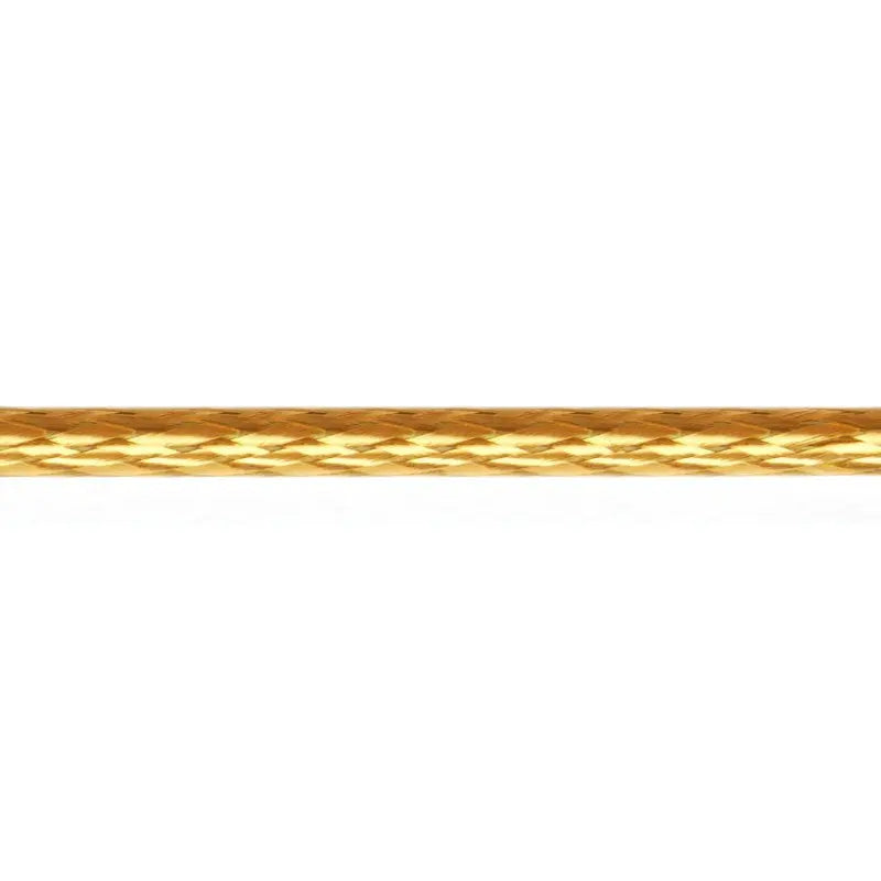9mm Diamond Plait Braided Cord 2% Gold wyedean
