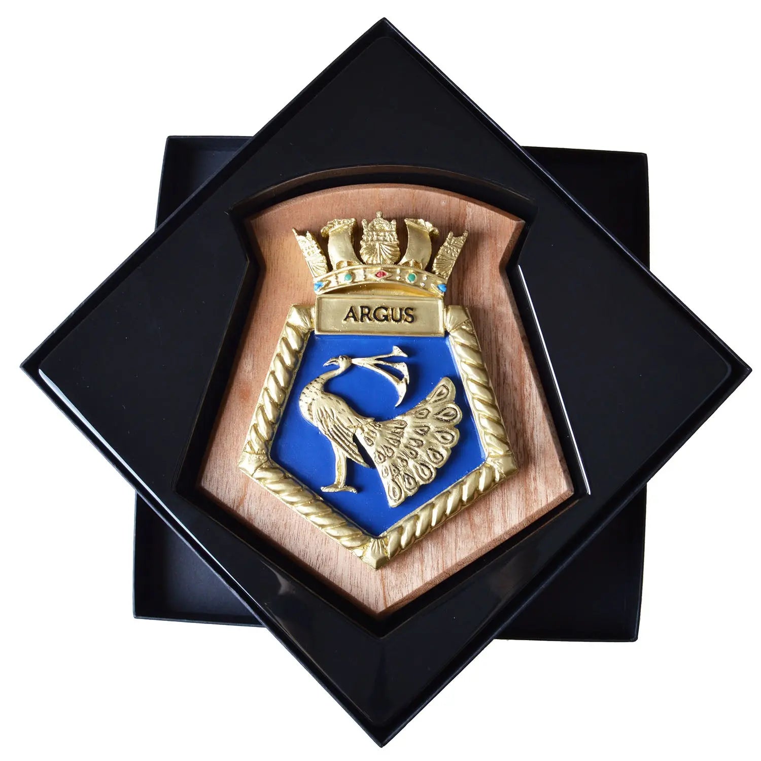 Argus RFA Royal Fleet Auxiliary Ship Plaque / Crest Wyedean