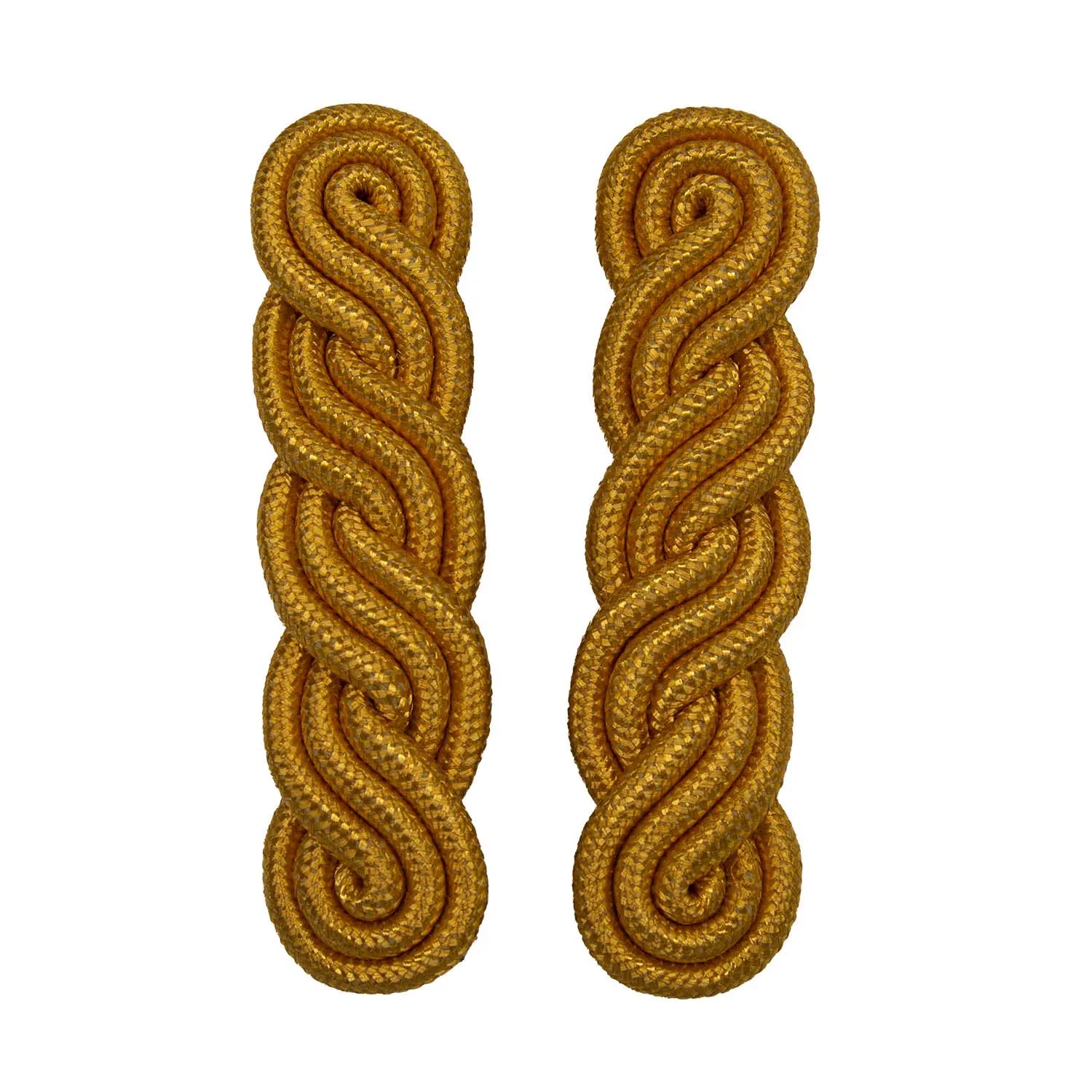 Shoulder Cord: 2723 Interwoven Gold - Thick