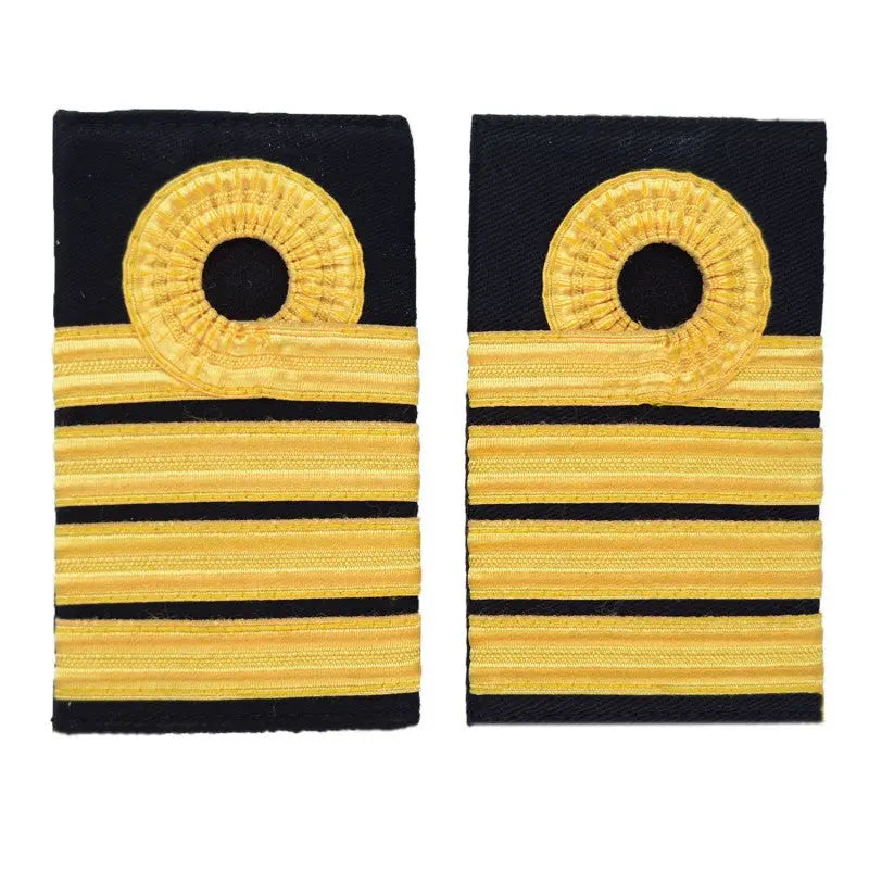 thumbnail image 2 of Royal Navy Captain Rank Epaulette Boards – Soft Press Studs, 1945-Present 2 of 4