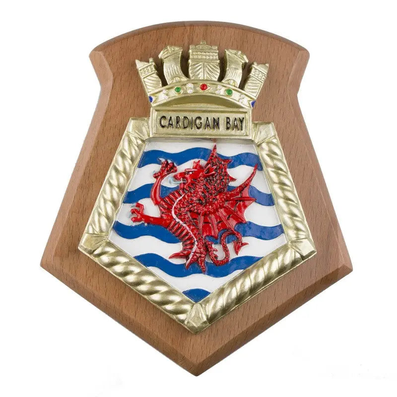 Cardigan Bay RFA Royal Fleet Auxiliary Ship Plaque / Crest wyedean