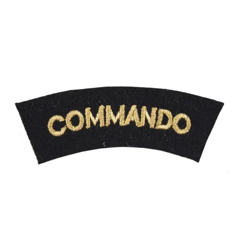 Commando All Rates Shoulder Title Flash Royal Navy Badge wyedean