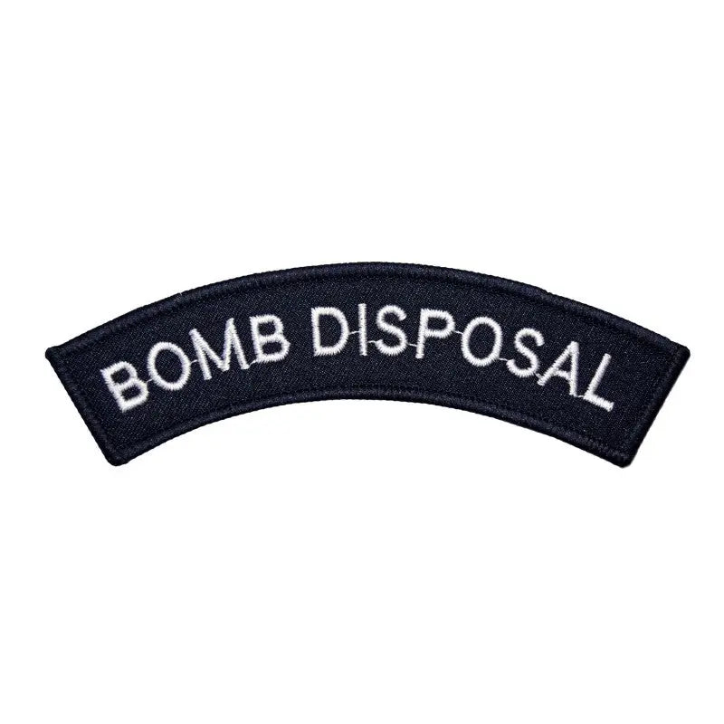 Diving and Explosive Disposal Shoulder Title Flash Navy Blue wyedean