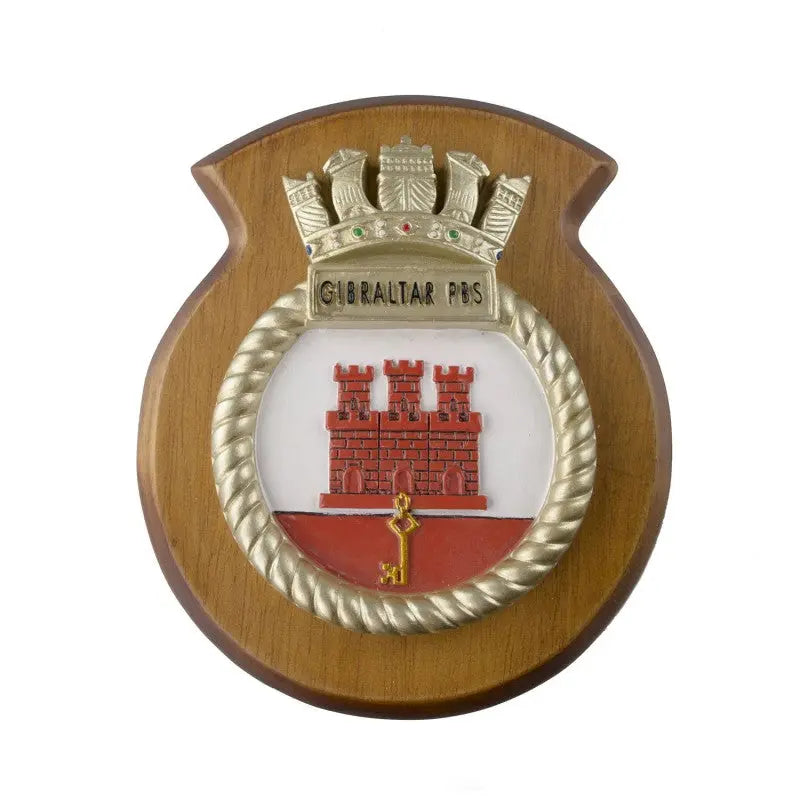 Gibraltar PBS Gibraltar Patrol Boat Squadron Ship Crest / Plaque wyedean
