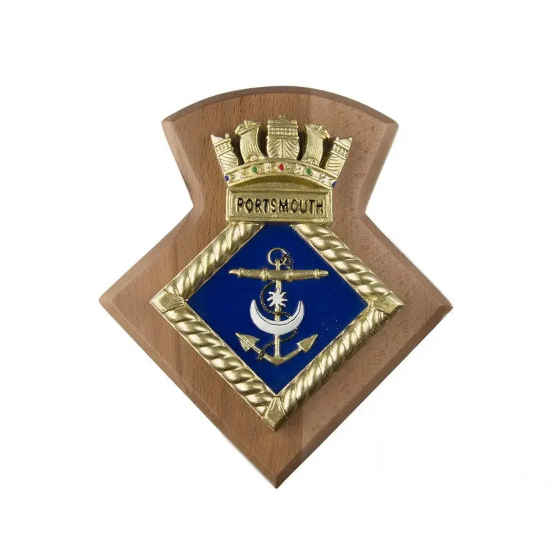 HMNB Portsmouth Her Majesty's Naval Base Unit Crest / Plaque wyedean