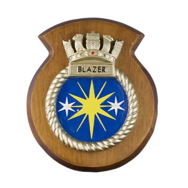 HMS Blazer Ship Crest / Plaque wyedean