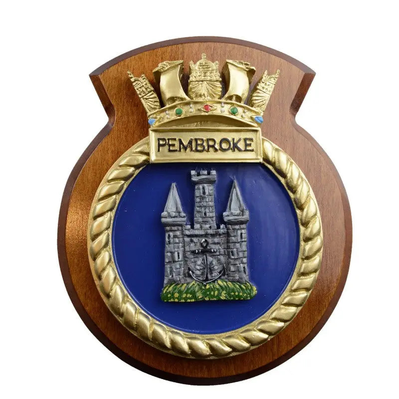 HMS Pembroke Ship Plaque / Crest wyedean