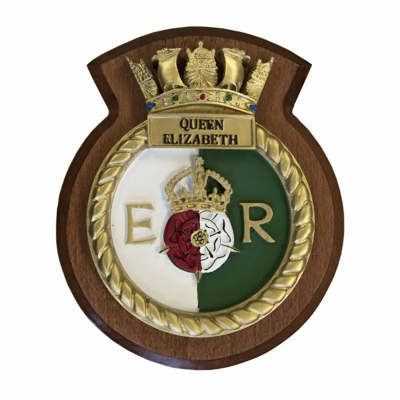 HMS Queen Elizabeth Royal Navy Enamel Pin Badge - British Military