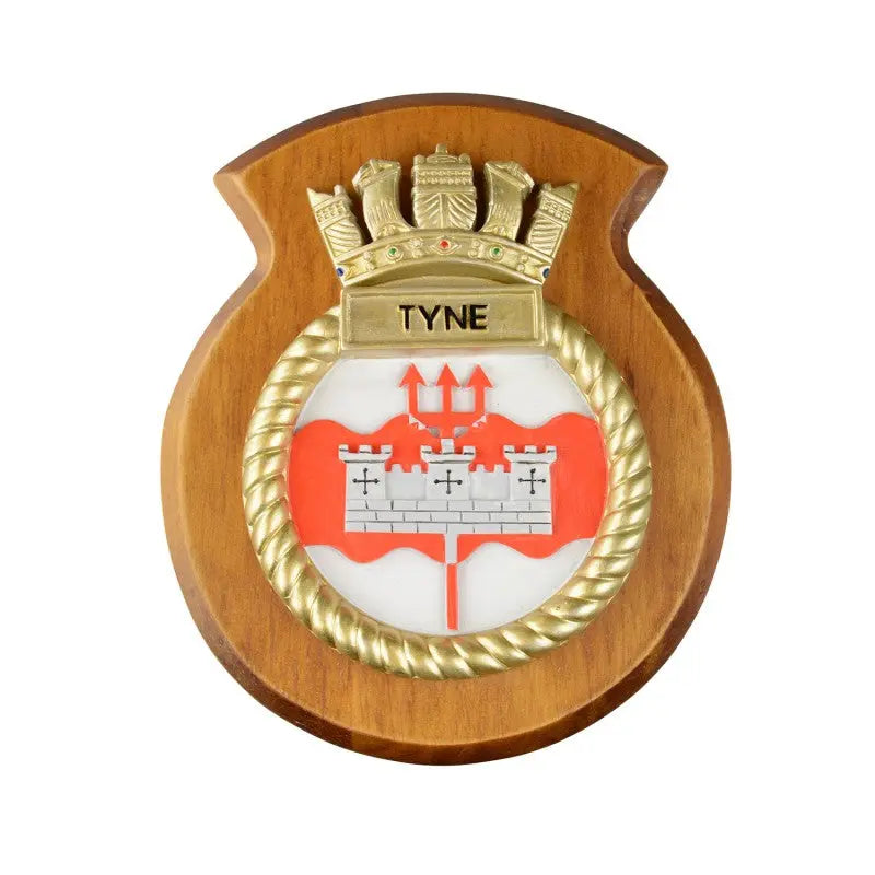 HMS Tyne Ship Crest / Plaque wyedean