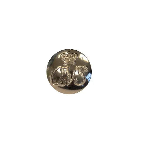 Queen Victoria School Aluminium Anodised Silver Button wyedean