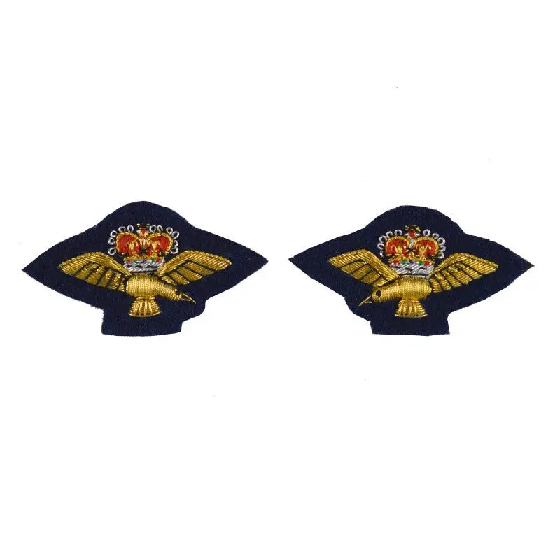 RAF Band Collar Badges Royal Air Force (RAF) Organisation Badge wyedean