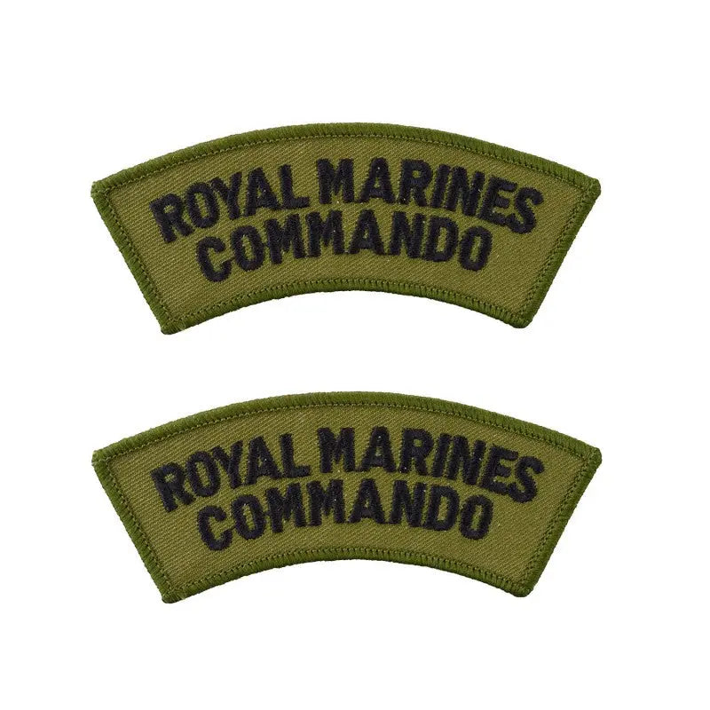 Royal Marines Commando Shoulder Title Flash Royal Marines Royal Navy Badge wyedean