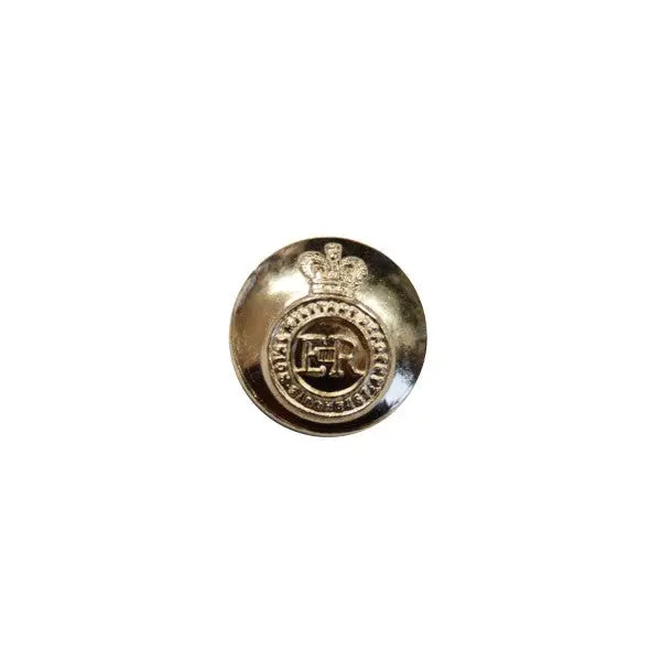 Royal Military Academy Sandhurst Aluminium Anodised Gold Button wyedean