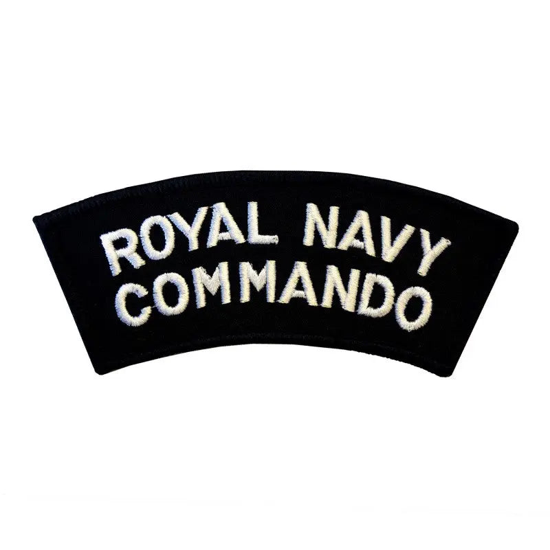 Royal Navy Commando Shoulder Title Flash Royal Navy Badge wyedean