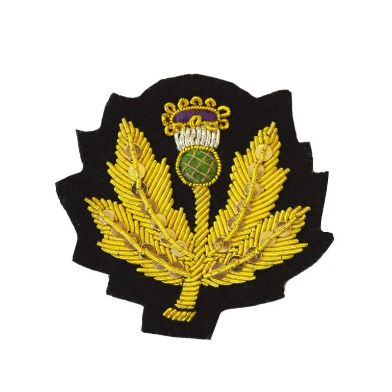 Scottish Thistle Deputy Lieutenant Cap Badge wyedean