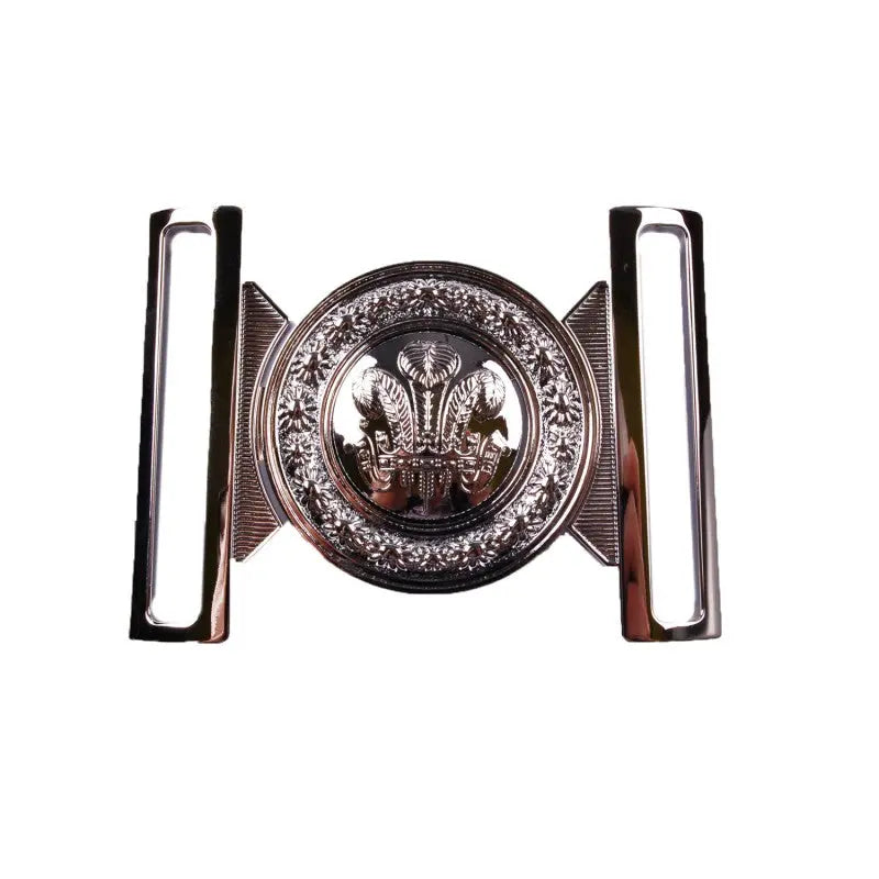 The Royal Welsh (R WELSH) Waist Belt Buckle / Locket Silver wyedean
