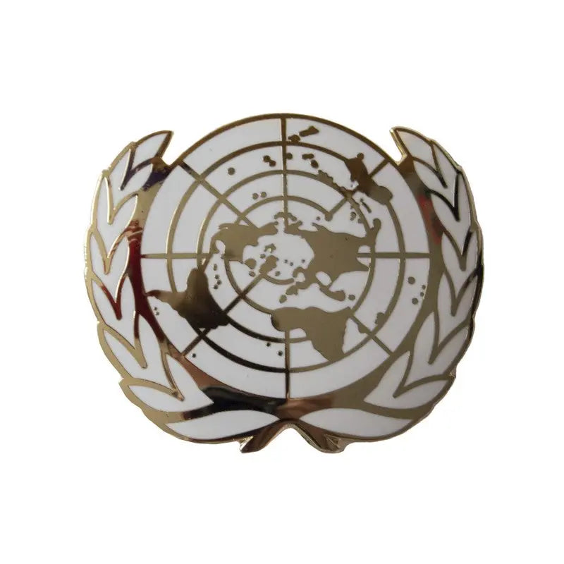United Nations (UN) Enamelled Beret Badge wyedean