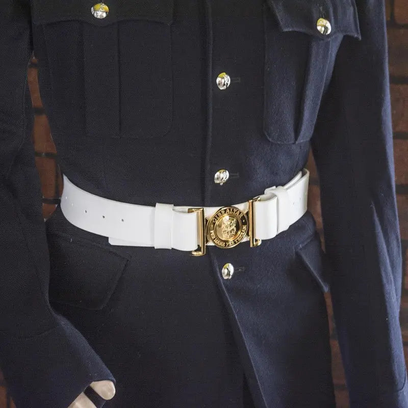 White Sword Belt with Slings Royal Marines Band Service (RMBS) wyedean