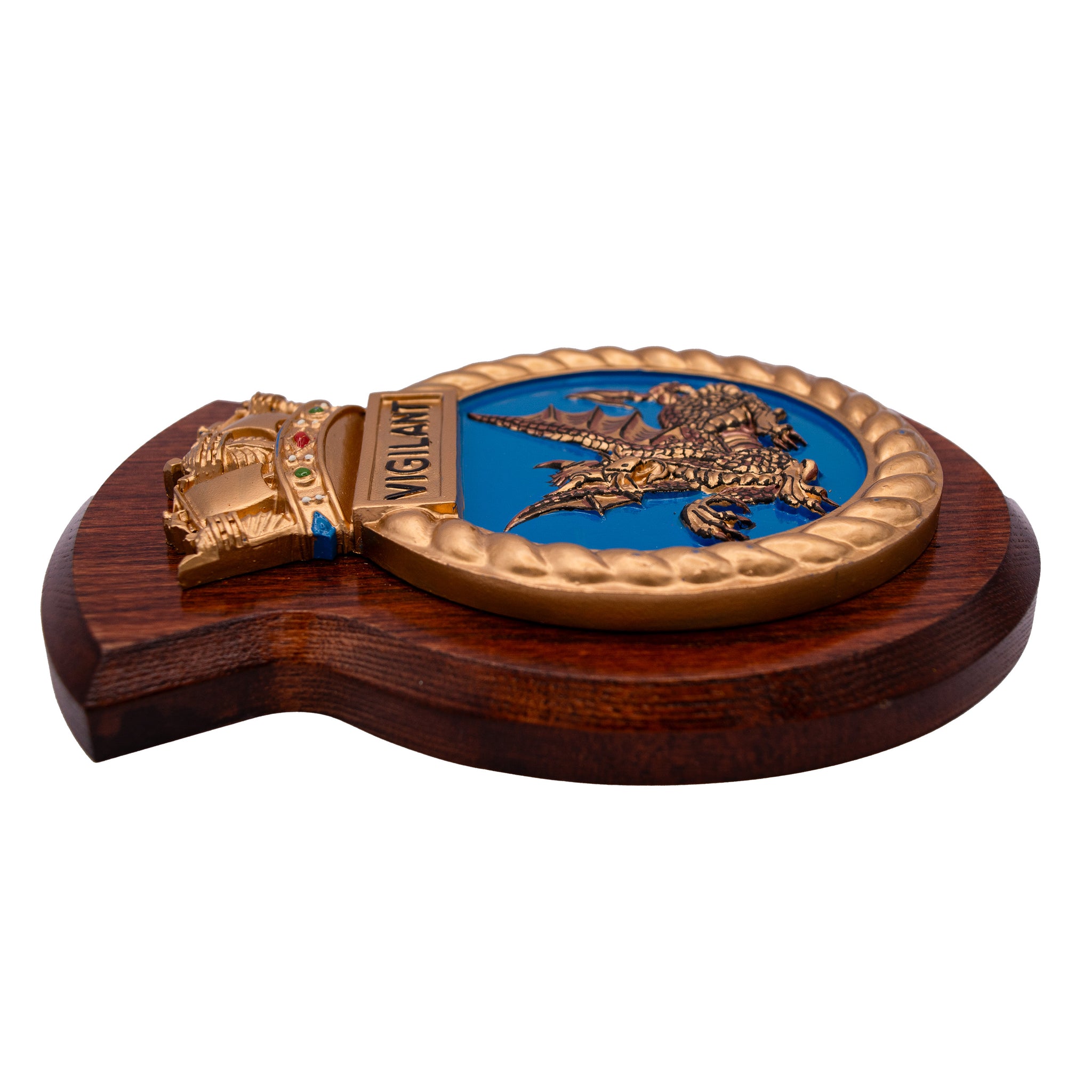 HMS VIGILANT Unit Crest / Plaque / Badge