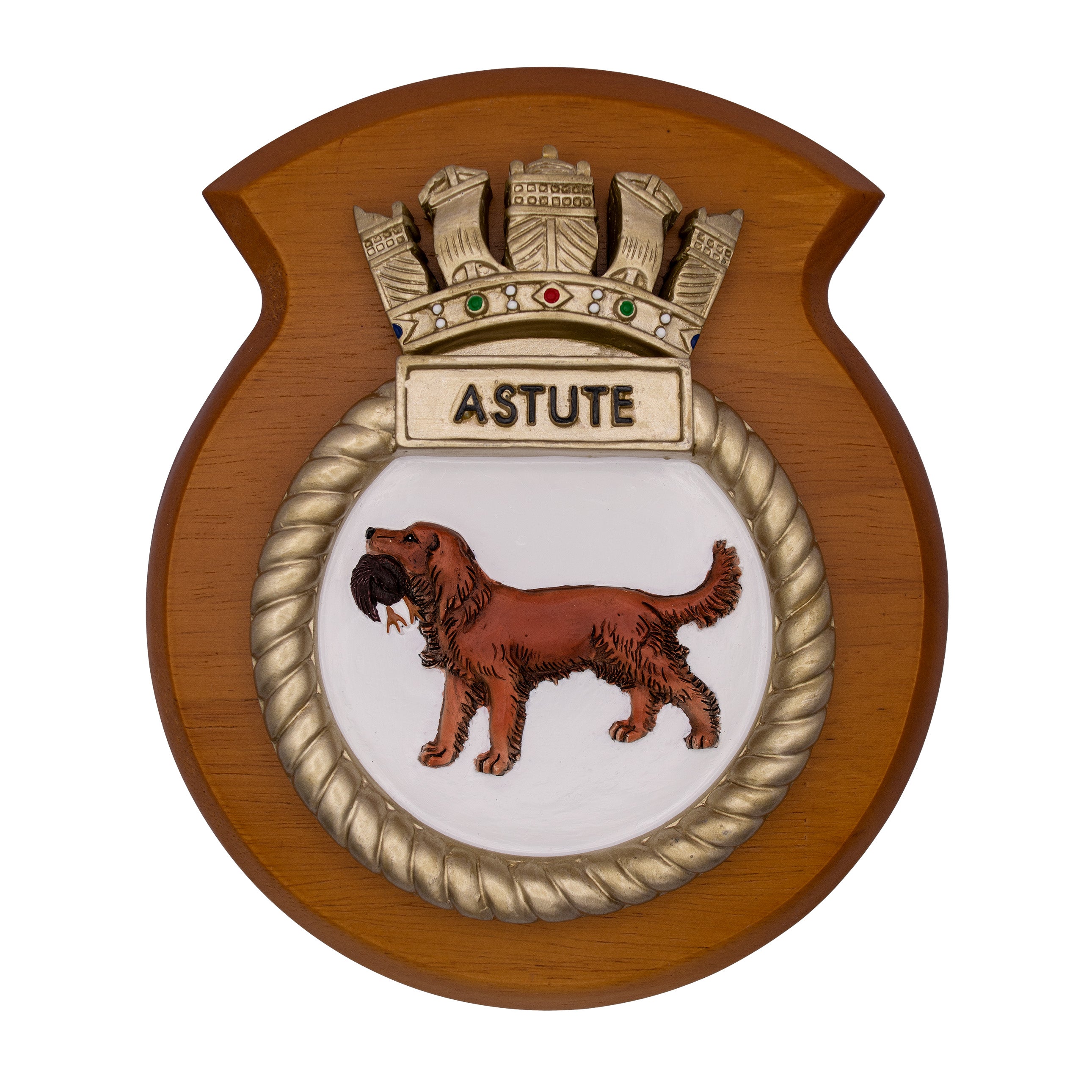 HMS ASTUTE Unit Crest / Plaque / Badge