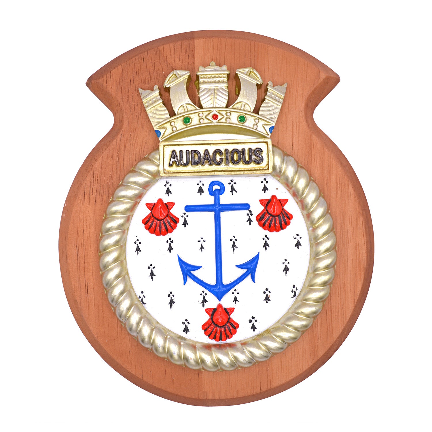 HMS AUDACIOUS Unit Crest / Plaque / Badge