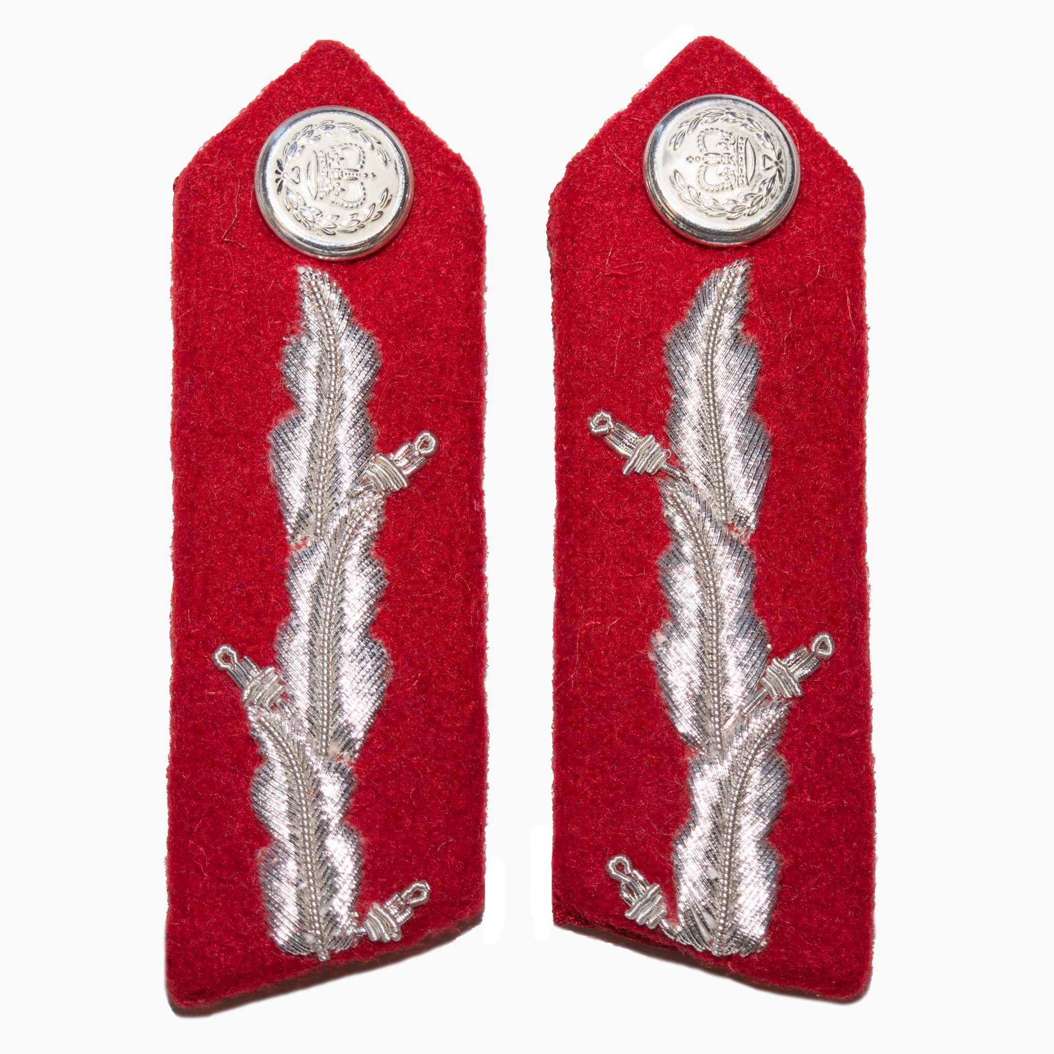Lord-Lieutenant Female Dress Red and Silver Gorgets