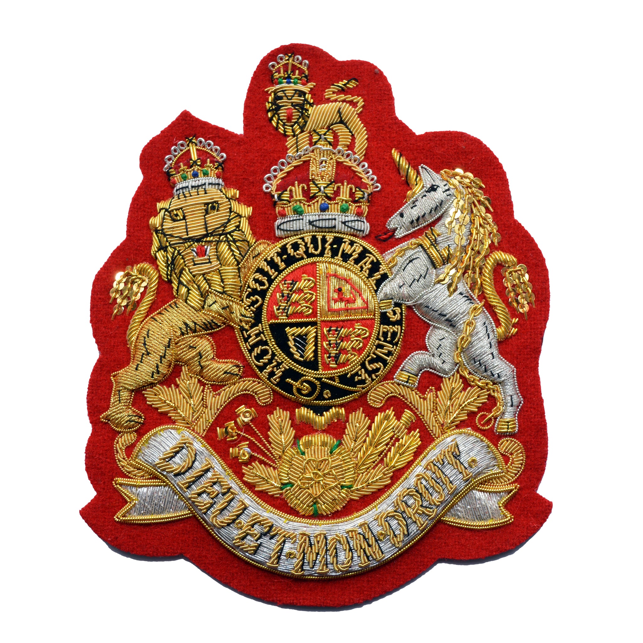 (Kings Crown) Superintending Clerk and Regimental Sergeant Major (RSM) Foot Guards Large Royal Arms British Army Rank Badge