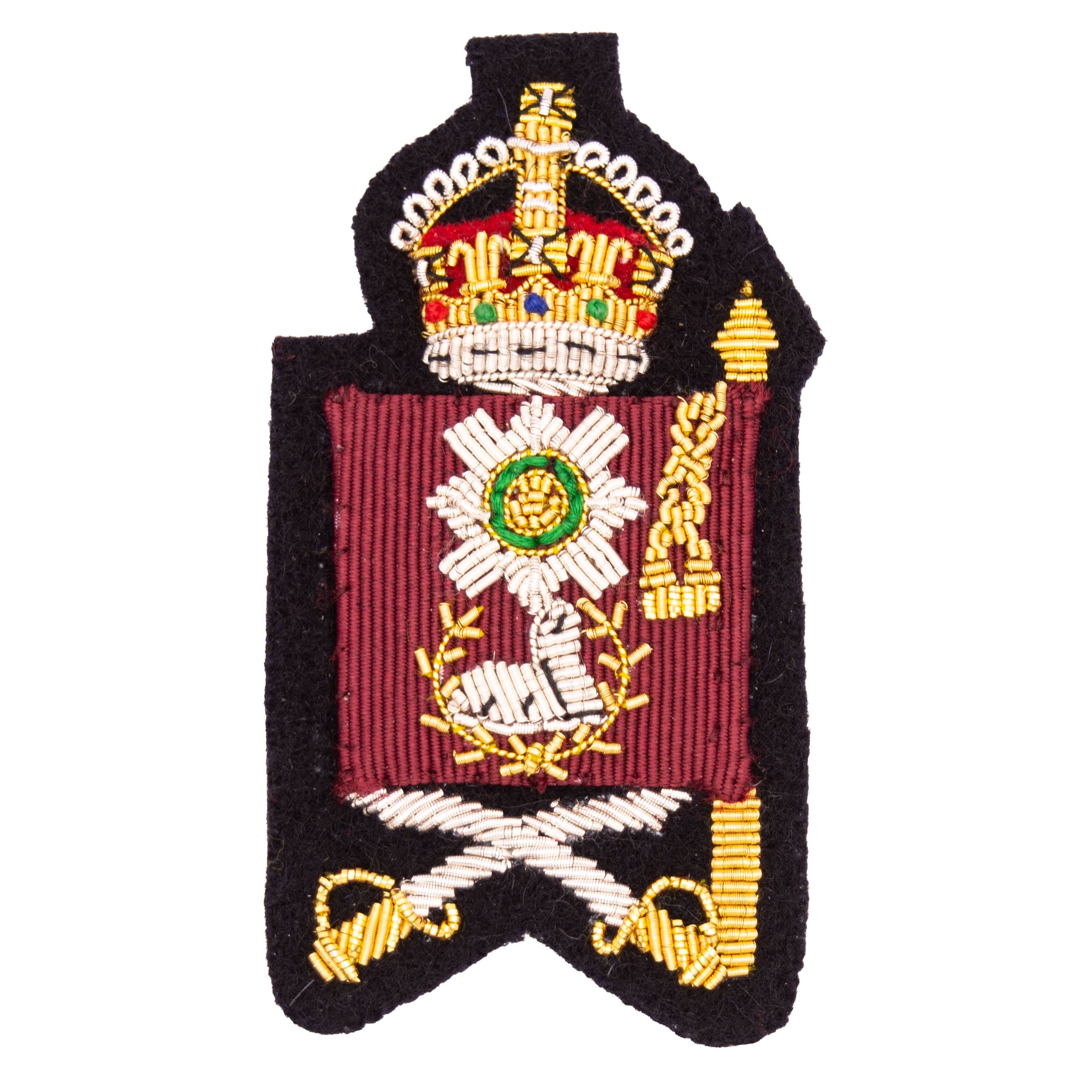 (King's Crown) Colour Sergeants and Company Quartermaster Sergeants Rank Household Division Scots Guards British Army Badge