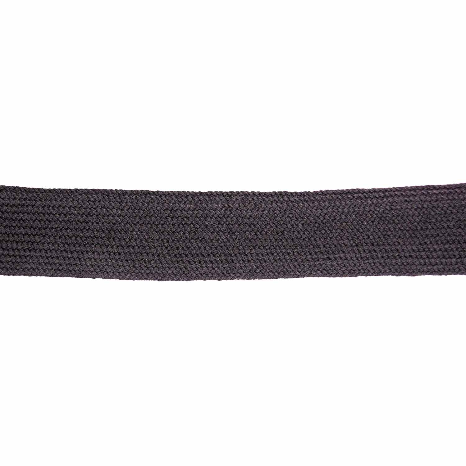 Black Worsted Flat Braid