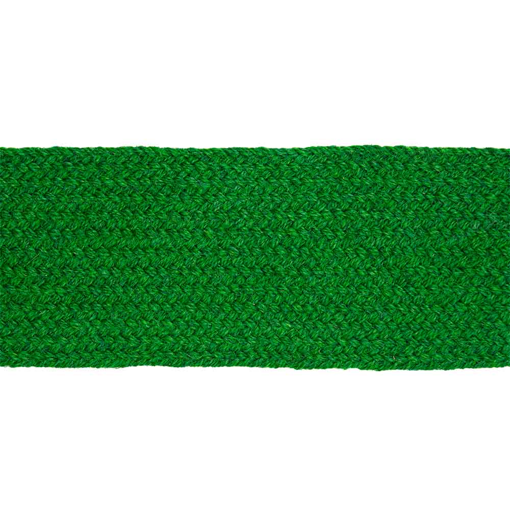 32mm Emerald Green Worsted Flat Braid