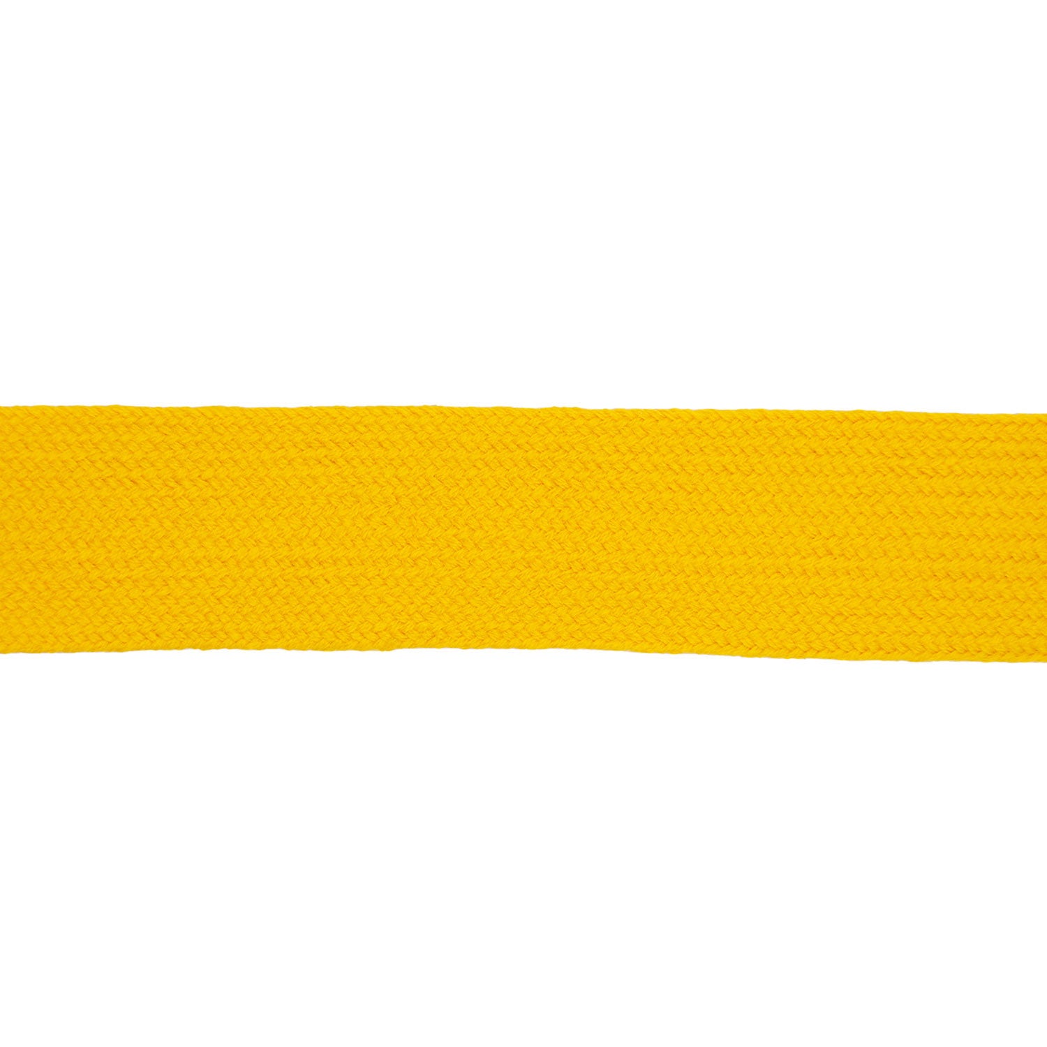 Bunting Yellow Worsted Flat Braid - 30mm & 32mm widths