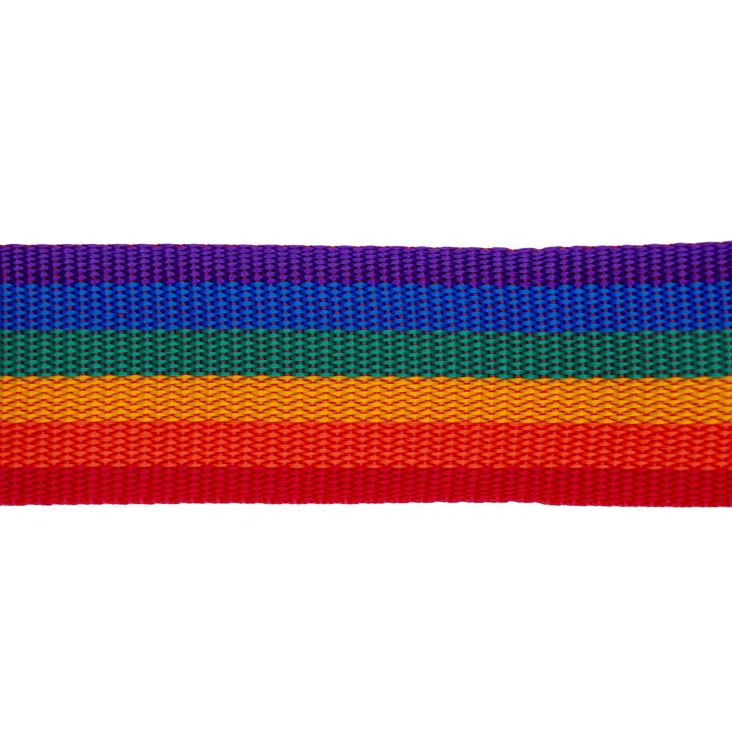 Pride Striped Polypropylene Double Plain Weave Webbing