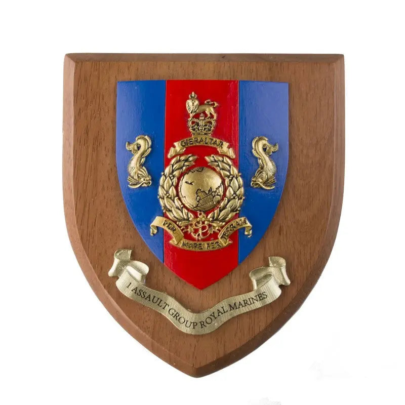 1 Assault Group Royal Marines Ship Crest / Plaque wyedean